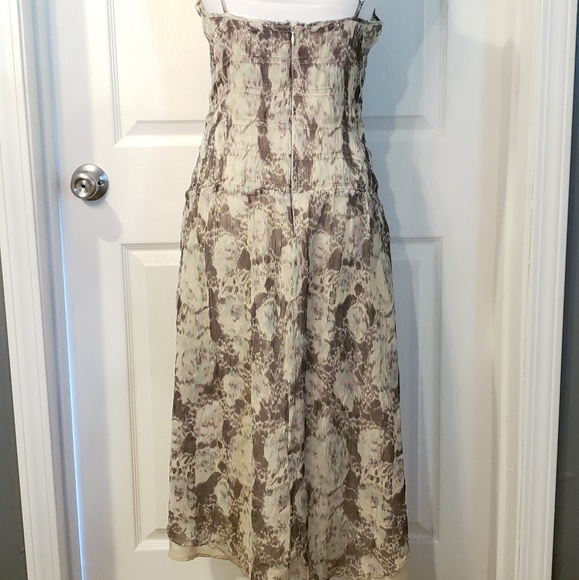 TOPSHOP Patterned Spaghetti Strap Midi Dress - Picture 5 of 7